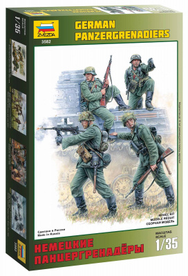 Model Kit figurky 3582 - German Panzergrenadiers (1:35) - Zvezda