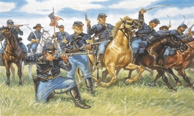 Model Kit figurky 6013 - UNION CAVALRY (AMERICAN CIVIL WAR) (1:72) - Italeri