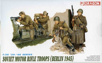 Model Kit figurky 6019 - SOVIET MOTOR TROOPS (BERLIN 1945) (1:35) - Dragon