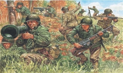 Model Kit figurky 6046 - WWII - AMERICAN INFANTRY (1:72) - Italeri