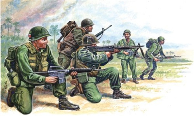 Model Kit figurky 6078 - VIETNAM WAR - AMERICAN SPECIAL FORCES (1:72)