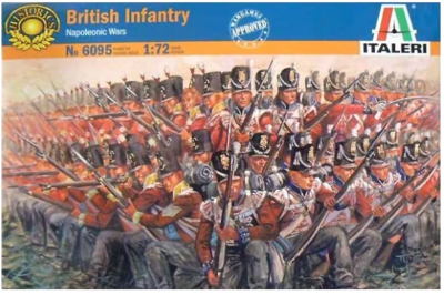 Model Kit figurky 6095 - NAPOLEONIC WARS - BRITISH INFANTRY 1815 (1:72) -Italeri