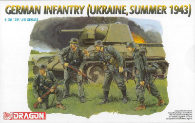 Model Kit figurky 6153 - German Infantry (Ukraine, Summer 1943) (1:35) – Dragon