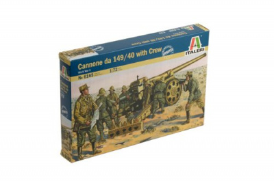 Model Kit figurky 6165 - WWII - Cannone da 149/40 with Crew (1:72) - Italeri