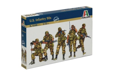 Model Kit figurky 6168 - U.S. Infantry (1980s) (1:72) - Italeri