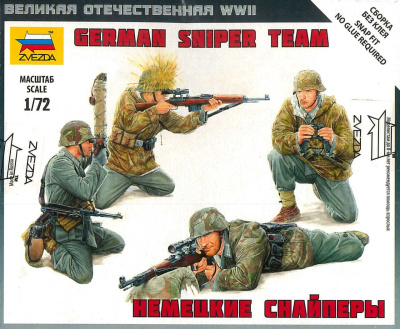 Model Kit figurky 6217 - German Sniper Team (1:72) - Zvezda