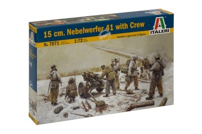 Model Kit figurky 7071 - 15 cm. NEBELWERFER 41 with CREW (1:72) - Italeri