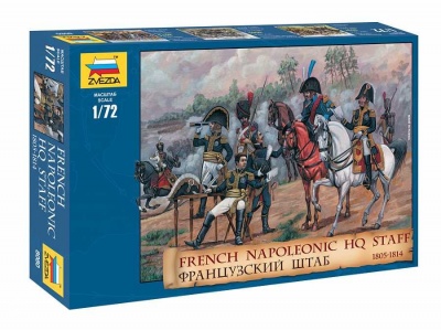 Model Kit figurky 8080 – FRENCH NAPOLEONIC HQ STAFF (1:72)