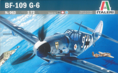 Model Kit letadlo 0063 - BF-109 G-6 (1:72) - Italeri