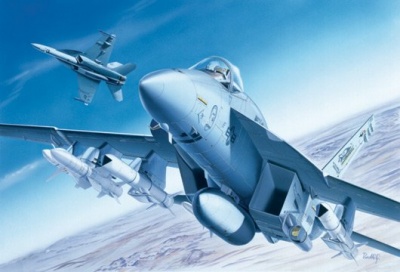 Model Kit letadlo 0083 - F/A-18E SUPER HORNET (1:72) - Italeri