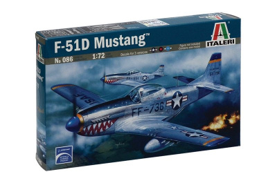 Model Kit letadlo 0086 - F-51D MUSTANG (1:72) - Italeri