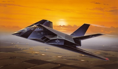 Model Kit letadlo 0189 - F-117A NIGHTHAWK (1:72) - Italeri