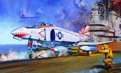 Model Kit letadlo 12232 - F-4B "VF-111 SUNDOWNERS" MCP (1:48)