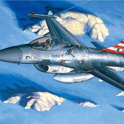 Model Kit letadlo 12259 - F-16A/C (1:48) - Academy