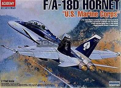 Model Kit letadlo 12422 - F/A 18D HORNET "US MARINES" (1:72)