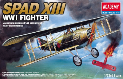 Model Kit letadlo 12446 - SPAD XIII WWI FIGHTER (1:72) - Academy