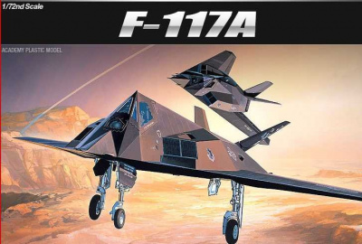 Model Kit letadlo 12475 - F-117A STEALTH FIGHTER/BOMBER (1:72)