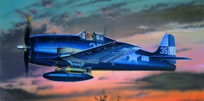 Model Kit letadlo 12481 - F6F-3/5 (1:72) - Academy