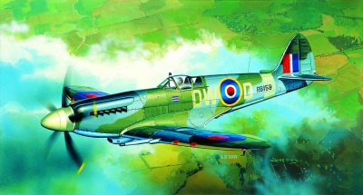 Model Kit letadlo 12484 - SPITFIREMK MK.XIVC (1:72) - Academy