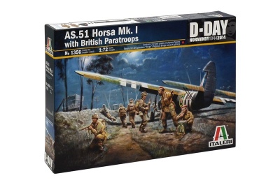 Model Kit letadlo 1356 - AS.51 HORSA Mk.I/II & British Paratr. (1:72) - Italeri