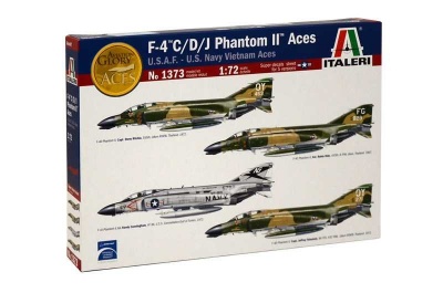 Model Kit letadlo 1373 - F-4 C/D/J PHANTOM II ACES USAF-US Navy Vietnam ACES (1:72) - Italeri