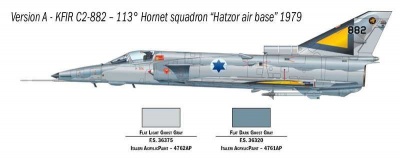 Model Kit letadlo 1408 - Kfir C.2 (1:72) - Italeri