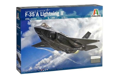 Model Kit letadlo 1409 - F-35 A LIGHTNING II CTOL version (1:72) - Italeri