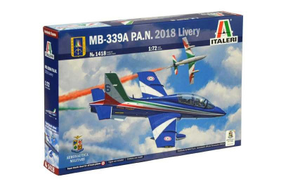 Model Kit letadlo 1418 - MB-339A P.A.N. 2018 Livery (1:72) - Italeri