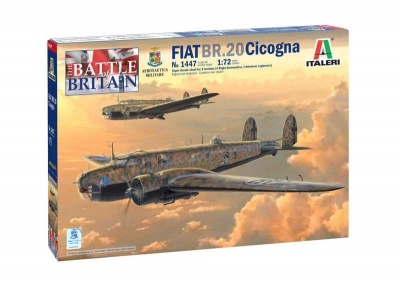 Model Kit letadlo 1447 - Fiat BR.20 Cicogna (1:72) - Italeri