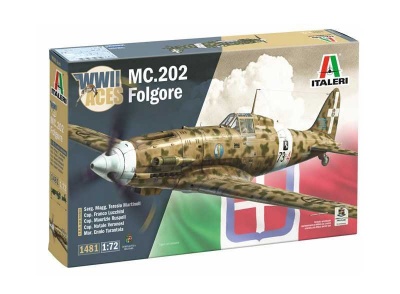Model Kit letadlo 1481 - MC.202 Folgore Aces (1:72) - Italeri