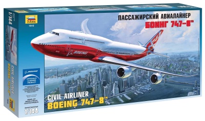 Model Kit letadlo 7010 - Boeing 747-8 (1:144) - Zvezda