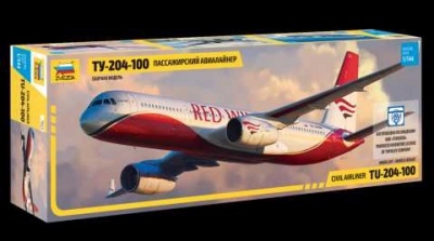 Model Kit letadlo 7023 - Tupolev TU - 204-100 (1:144) - Zvezda