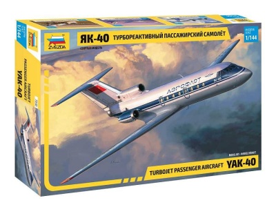 Model kit letadlo 7030 - Yak-40 Regional Jet (1:144) - Zvezda