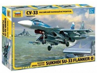 Model Kit letadlo 7297 - Sukhoi SU-33 Flanker D (1:72) - Zvezda