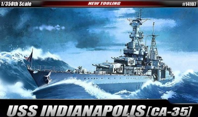 Model Kit loď 14107 - USS CA-35 INDIANAPOLIS (1:350)