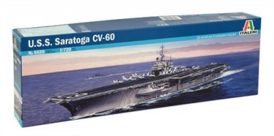 Model Kit loď 5520 - U.S.S. SARATOGA CV-60 (1:720) - Italeri