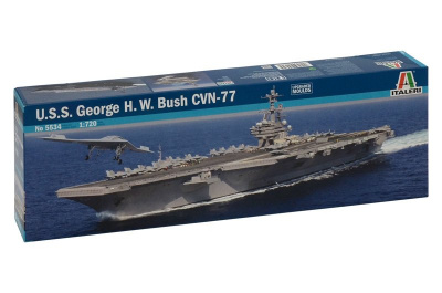 Model Kit loď 5534 - U.S.S. GEORGE H.W.BUSH CVN 77 (1:720) - Italeri