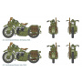 Model Kit military 0322 - U.S. MOTORCYCLES WW2 (1:35) - Italeri