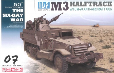 Model Kit military 3586 - IDF M3 Halftrack w/TCM-20 Anti-Aircraft Gun (1:35)