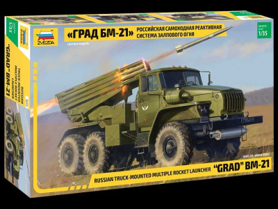 Model Kit military 3655 - BM-21 Grad Rocket Launcher (1:35) - Zvezda