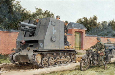 Model Kit military 6259 - 15cm s.IG.33 (Sf) AUF Pz.Kpfw.I Ausf.B (SMART KIT) (1:35) - Dragon