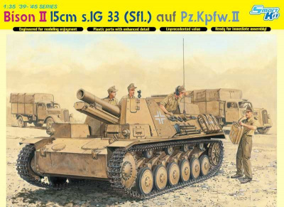 Model Kit military 6440 - BISON II 15cm s.IG 33 (Sfl) auf Pz.Kpfw. II (SMART KIT) (1:35) - Dragon