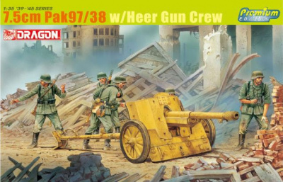 Model Kit military 6443 - 7.5CM PAK 97/38 W/HEER GUN CREW (1:35)