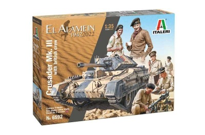 Model Kit military 6592 - Crusader Mk. II & British Tank Crew (1:35) - Italeri