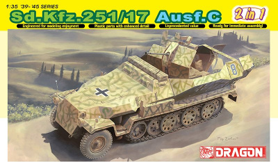 Model Kit military 6592 - SD. KFZ. 251/17 AUSF.C/COMMAND VERSION (1:35)