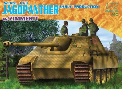 Model Kit military 7241 - Sd.Kfz. 173 JAGDPANTHER EARLY PRODUCTION w/ZIMMERIT (1:72) - Dragon