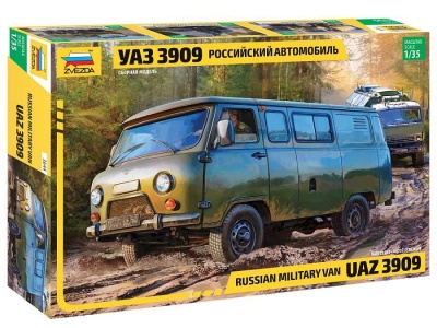 Model Kit military  UAZ 3909 Russian Military Van (1:35) - Zvezda