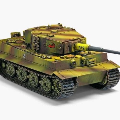 Model Kit tank 13314 - TIGER-1 "LATE VERSION" (1:35) - Academy