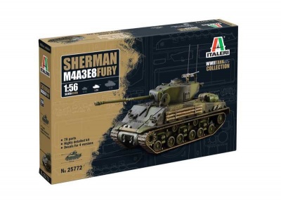 Model Kit tank 25772 - M4A3E8 Sherman "Fury" (1:56) - Italeri