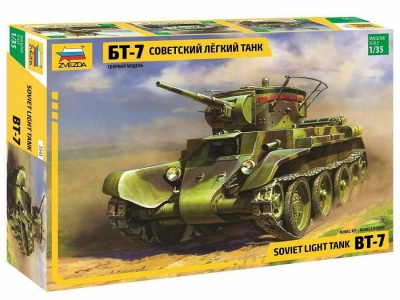 Model Kit tank 3545 - BT-7 Soviet Tank (1:35) - Zvezda